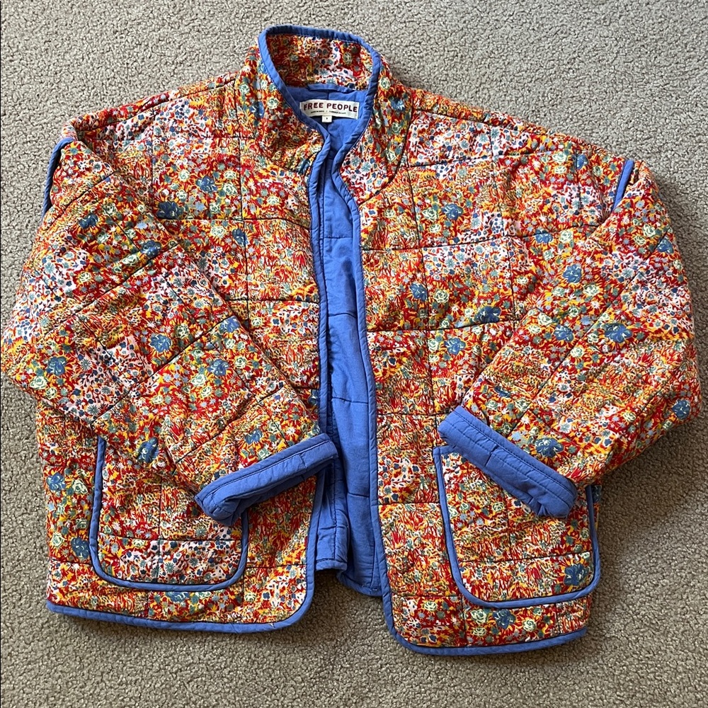 Free People Chloe Floral Print Jacket - Picture 2 of 4